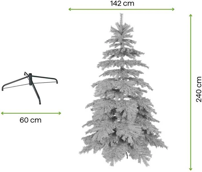 Dirbtinė Kalėdų eglutė CHILLY, 240 cm, su stovu