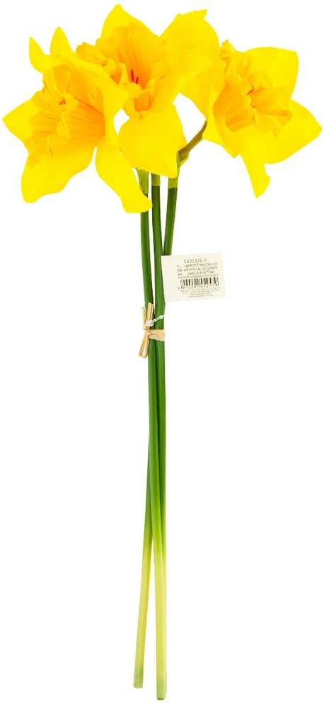 Dirbtinė narcizų puokštė, 40 cm