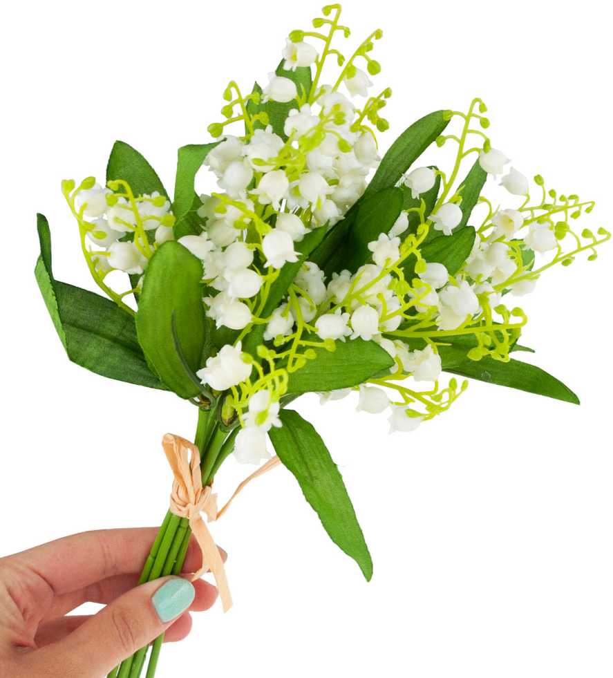 Dirbtinė pakalnučių puokštė, 31 cm