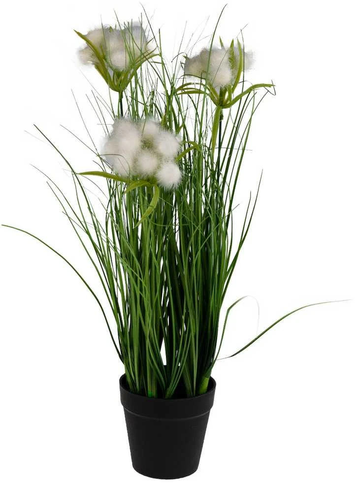 Dirbtinė pampų žolė vazone, 45 cm
