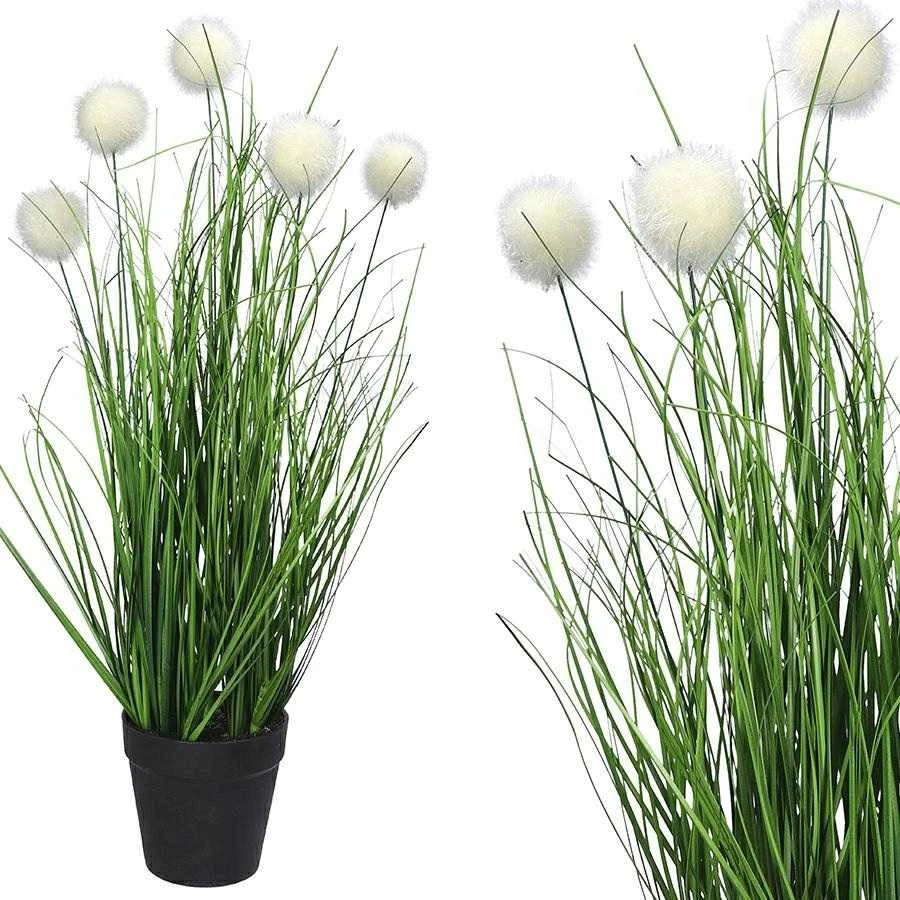 Dirbtinė pampų žolė vazonėlyje, 50 cm