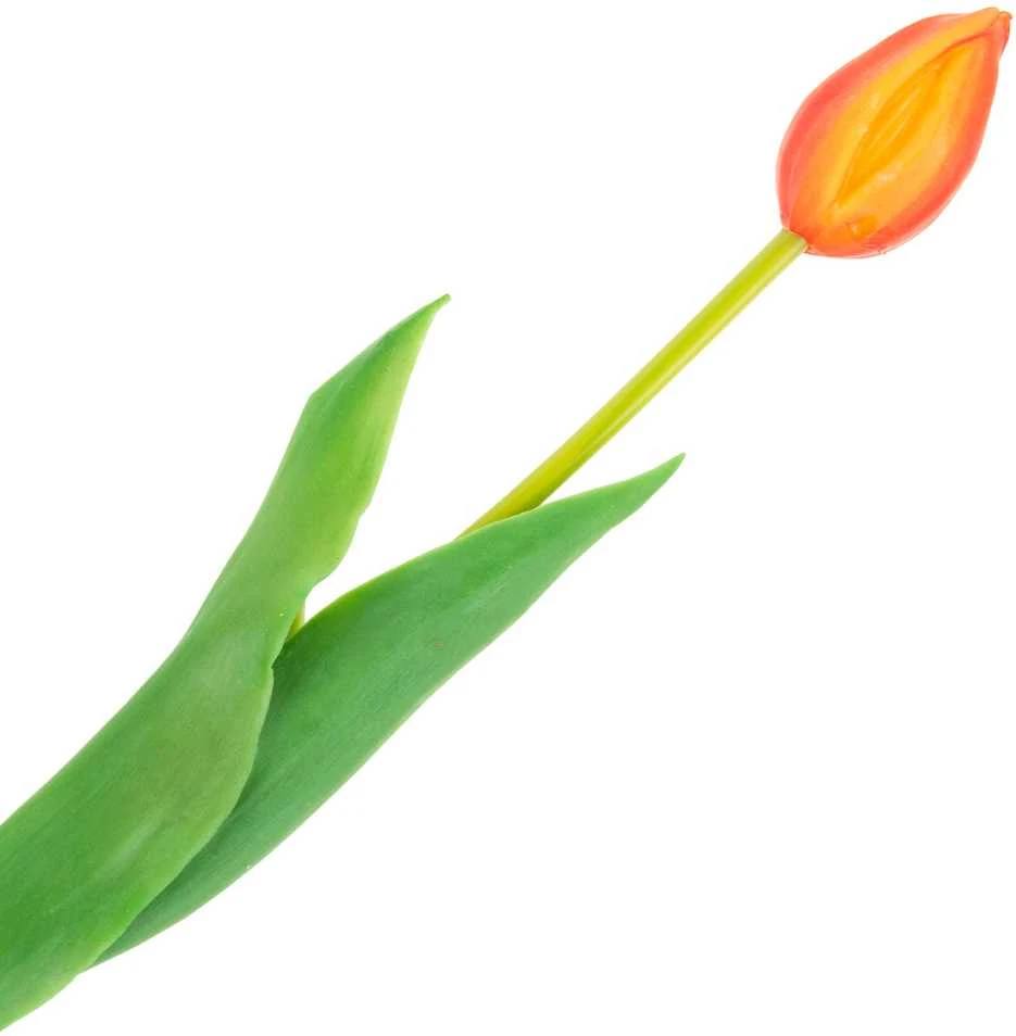 Dirbtinė tulpė, 1 vnt., oranžinė