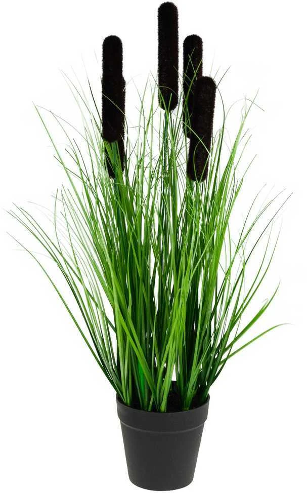 Dirbtinė žolė švendras vazonėlyje, 48 cm