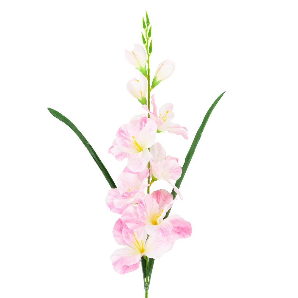 Dirbtinis dekoratyvinis kardelis, rožinis/baltas, 80 cm