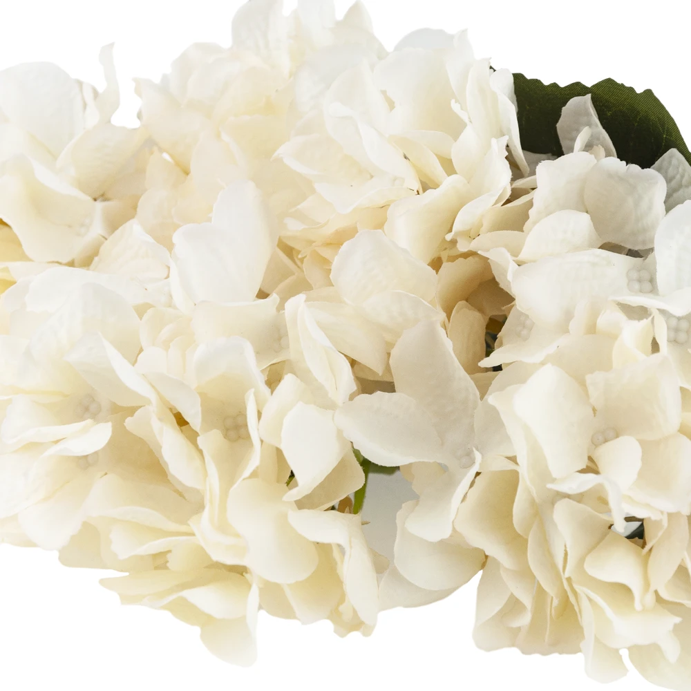 Dirbtinių hortenzijų puokštė, ivory