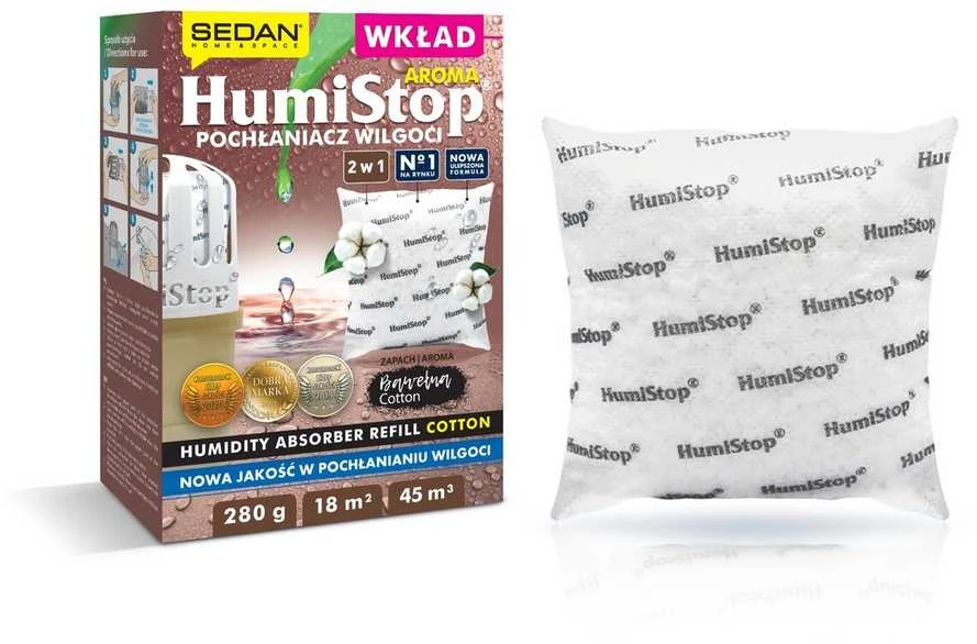 Sausintuvas Drėgmės sugėriklis HumiStop Aroma - Cotton, 18 m²