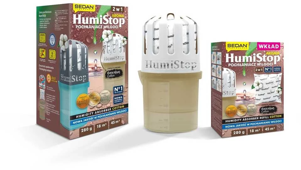 Sausintuvas Drėgmės sugėriklis HumiStop Aroma - Cotton, 18 m²