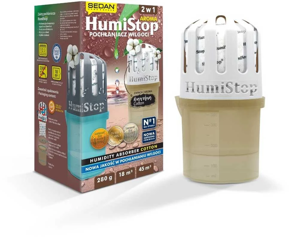 Sausintuvas Drėgmės sugėriklis HumiStop Aroma - Cotton, 18 m²