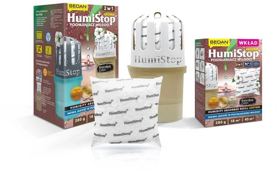 Sausintuvas Drėgmės sugėriklis HumiStop Aroma - Cotton, 18 m²