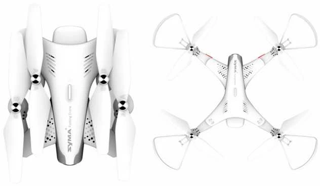 Dronas SYMA Z3 720P su nuotolinio valdymo pultu ,baltas