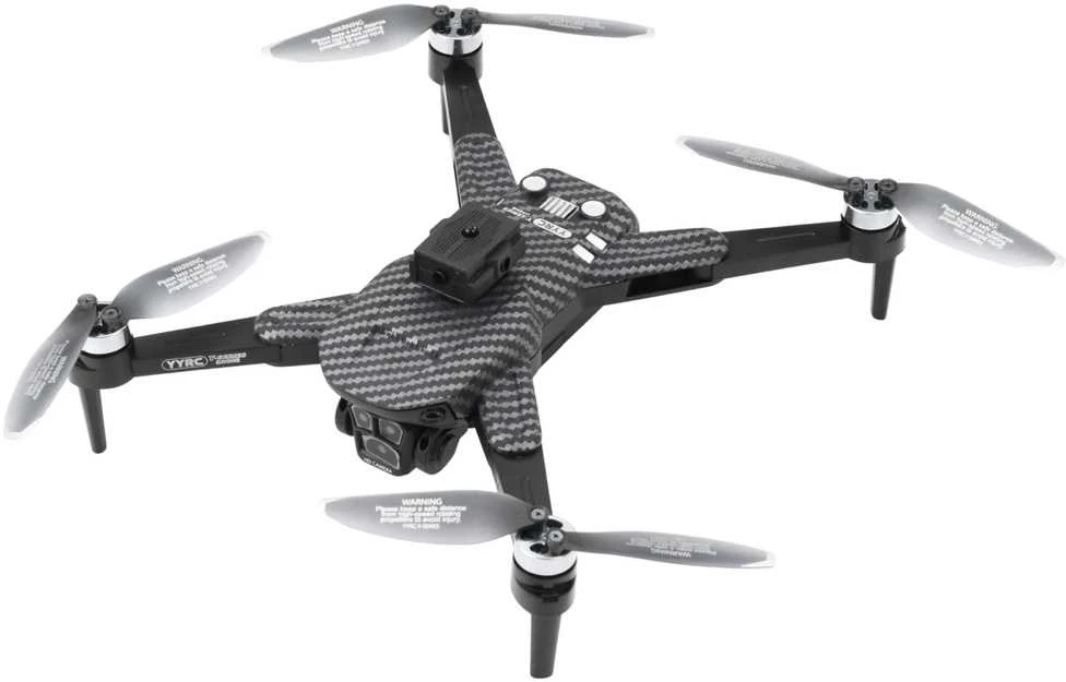 Dronas Y329 su kamera HD WiFi ir LED, Juodas Carbon