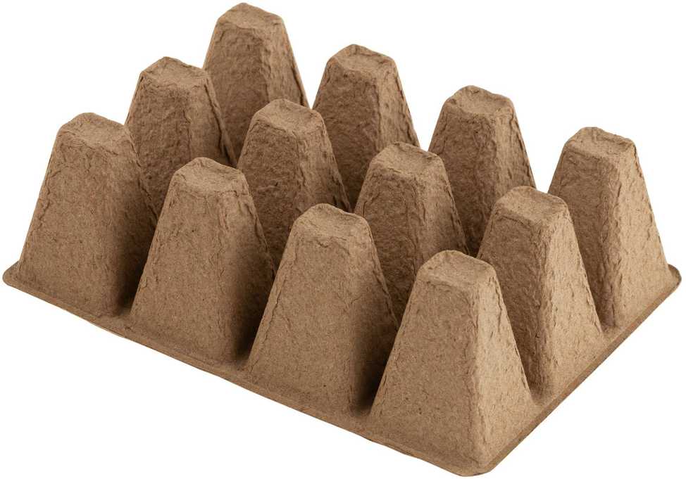 Durpinių daigyklų rinkinys, 10 vnt. (120 skyrelių)