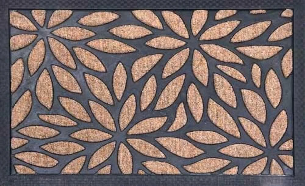 Durų kilimėlis Plants, 40x60 cm, smėlio spalvos