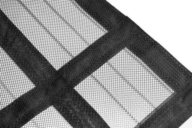 Durų tinklelis nuo vabzdžių su magnetais, 80/90/100 x 210/220 cm, juodas