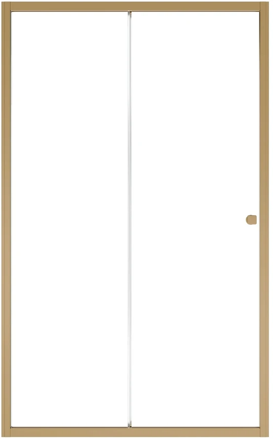 Dušo durys Besco Duo Slide, Brushed Gold, 100 x 195 cm