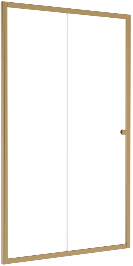 Dušo durys Besco Duo Slide, Brushed Gold, 140 x 195 cm