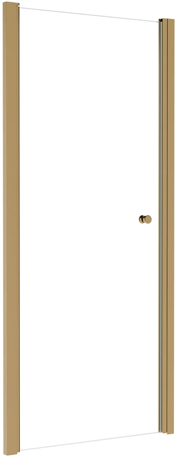 Dušo durys Besco Sinco, Brushed Gold, 80 x 195 cm