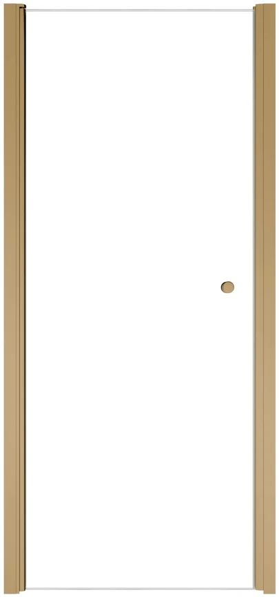 Dušo durys Besco Sinco, Brushed Gold, 80 x 195 cm