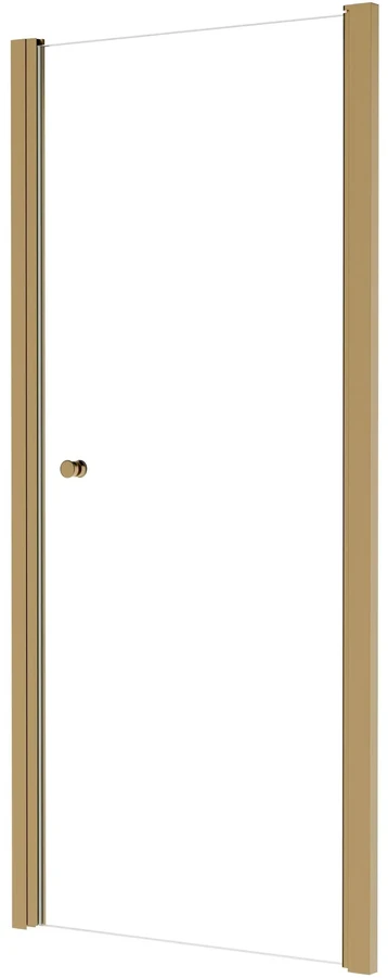 Dušo durys Besco Sinco, Brushed Gold, 80 x 195 cm