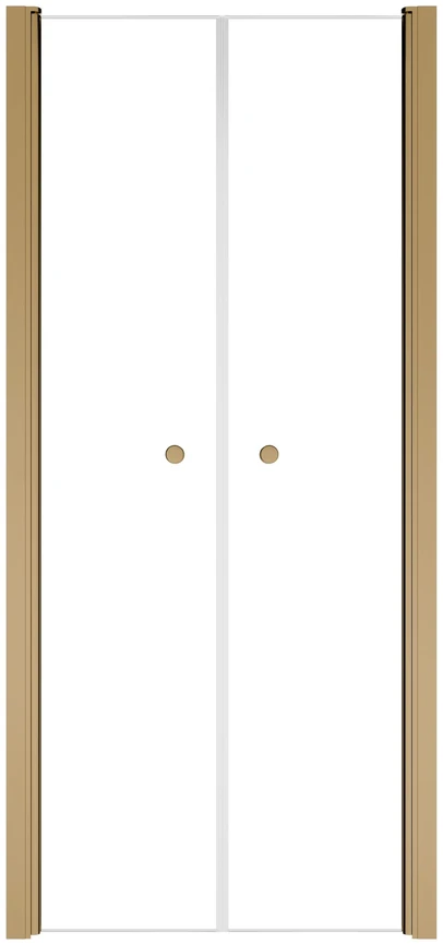 Dušo durys Besco Sinco Due, Brushed Gold, 80 x 195 cm