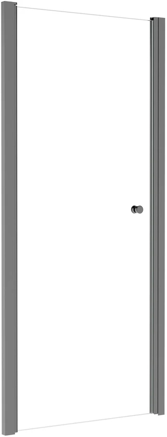 Dušo durys Besco Sinco, Gun Metal, 80 x 195 cm