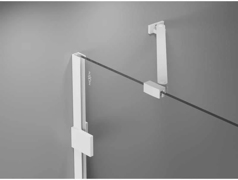 Dušo durys Mexen Lunar-B, dešinė, 110 cm, transparent/baltas