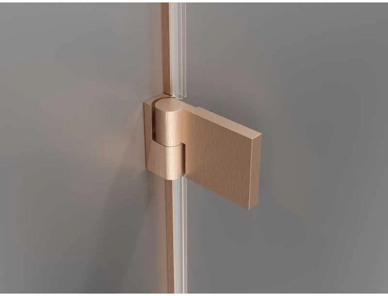 Dušo durys Mexen Lunar-B, dešinė, 150 cm, transparent/brushed copper