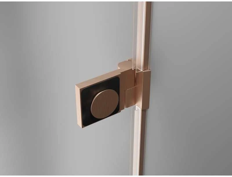 Dušo durys Mexen Lunar-B, dešinė, 65 cm, transparent/brushed copper