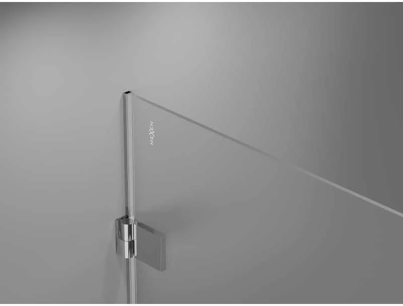 Dušo durys Mexen Lunar-B, kairė, 100 cm, transparent/chrome