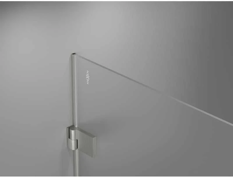 Dušo durys Mexen Lunar-B, kairė, 110 cm, transparent/brushed nickel