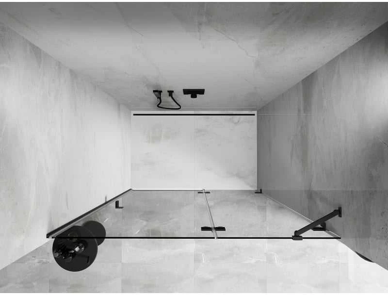 Dušo durys Mexen Lunar, dešininės, 135 cm, transparent/gun metal