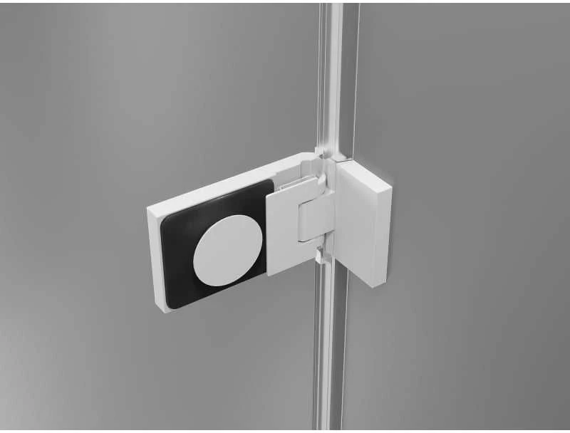 Dušo durys Mexen Lunar-F, sulankstomos, dešinė, 80 cm, transparent/baltas