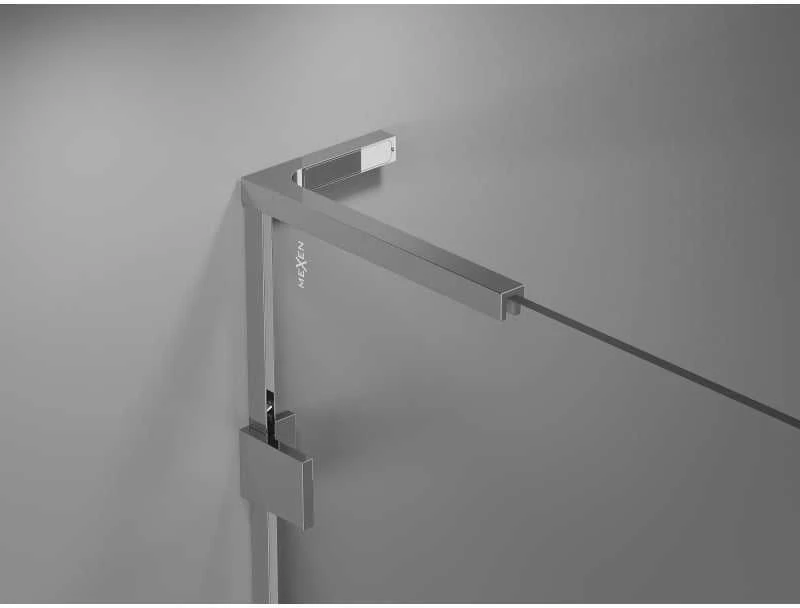 Dušo durys Mexen Lunar L, kairė, 135 cm, transparent/chrome