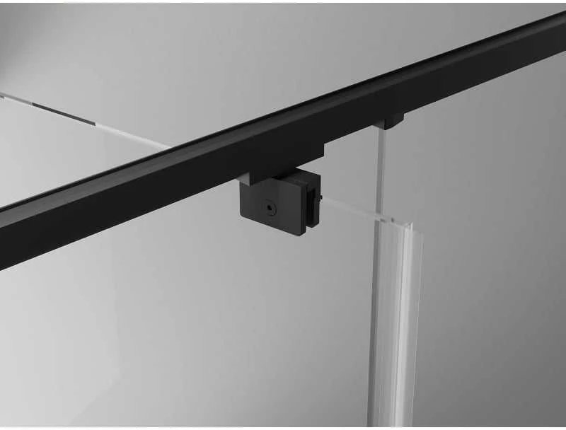 Dušo kabina Mexen Exo, varstomos durys, 160 x 100 cm, transparent/juodas