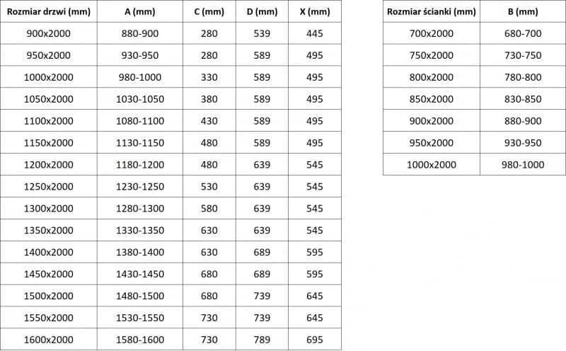 Dušo kabina Mexen Exo, varstomos durys, 100 x 90 cm, transparent/juodas
