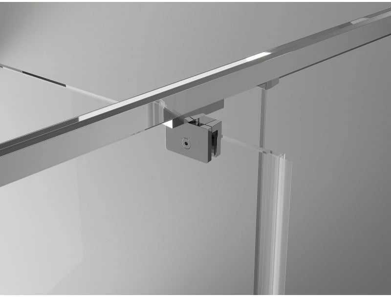 Dušo kabina Mexen Exo, varstomos durys, 115 x 80 cm, transparent/chrome