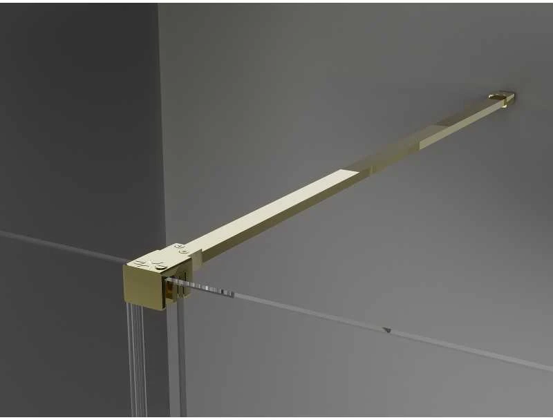 Dušo kabina Mexen Velar, 110 x 90 cm, Gold/matinis stiklas