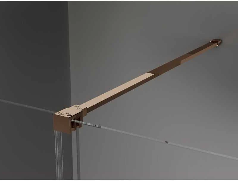 Dušo kabina Mexen Velar, 130 x 100 cm, Rose auksinis/matinis stiklas