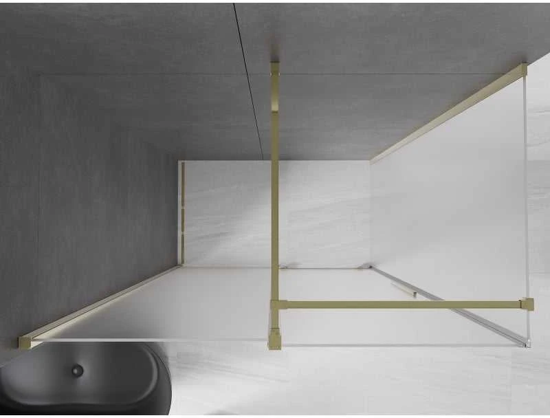 Dušo kabina Mexen Velar, 140 x 85 cm, Gold/matinis stiklas