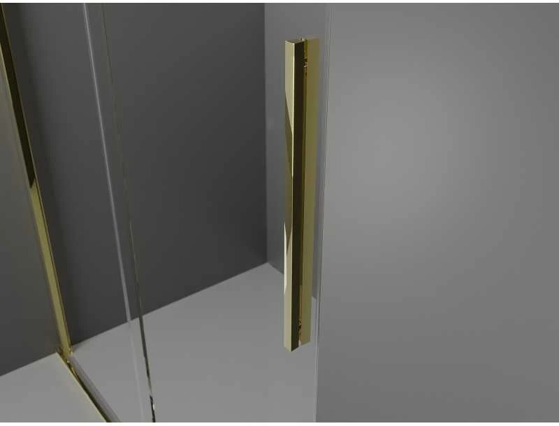 Dušo kabina Mexen Velar, 140 x 85 cm, Gold/matinis stiklas