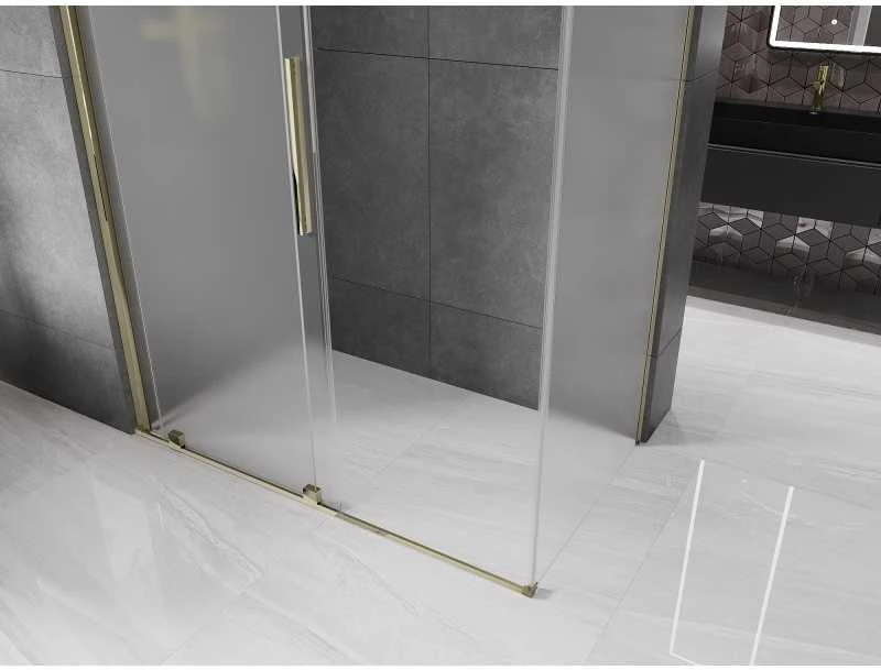 Dušo kabina Mexen Velar, 140 x 85 cm, Gold/matinis stiklas
