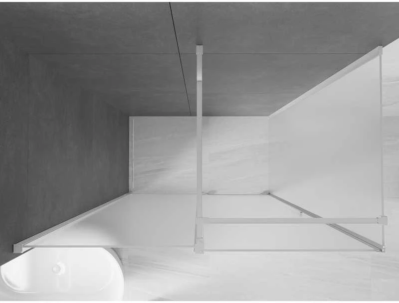 Dušo kabina Mexen Velar, 150 x 85 cm, Chrome/matinis stiklas