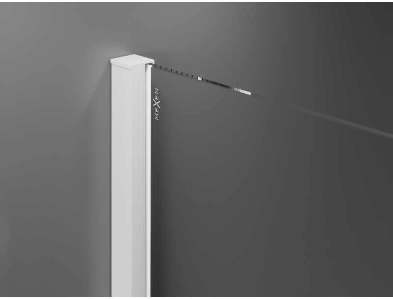 Dušo kabina Mexen Velar, 90 x 90 cm, Baltas/matinis stiklas