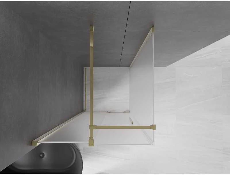 Dušo kabina Mexen Velar, 90 x 90 cm, Gold/matinis stiklas