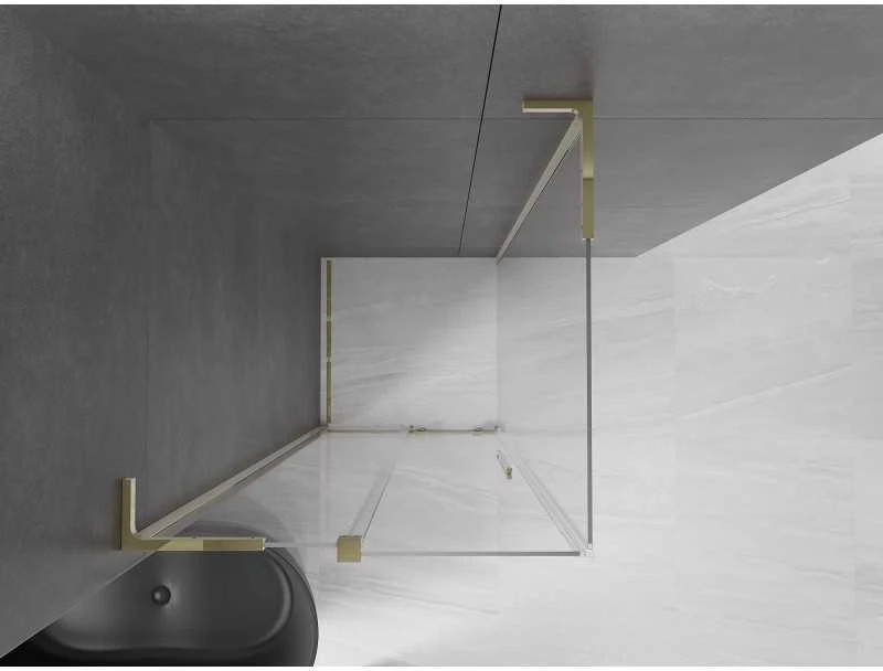 Dušo kabina Mexen Velar L, 110 x 110 cm, Gold/Transparent