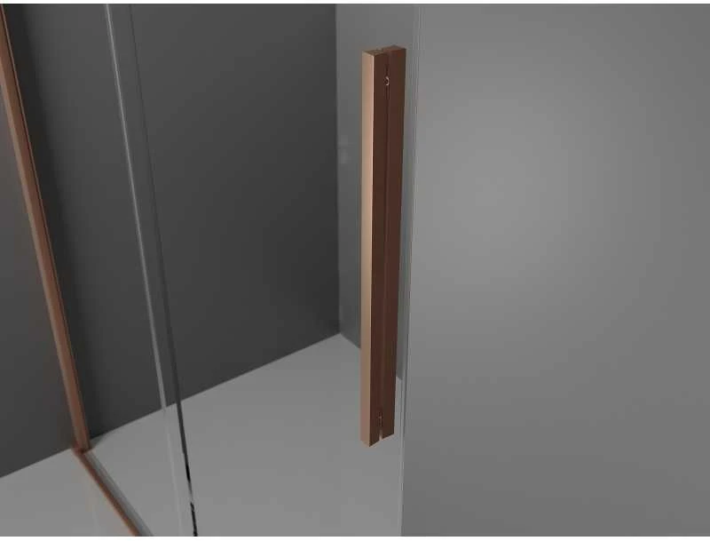 Dušo kabina Mexen Velar L, 120 x 110 cm, Brushed copper/Transparent