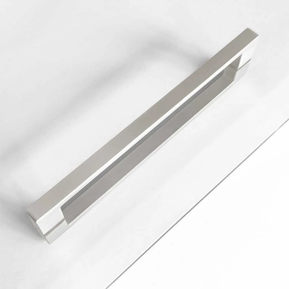 Dušo kabina Rea City su padėklu, 80x100 cm, Brushed Nickel+Baltas