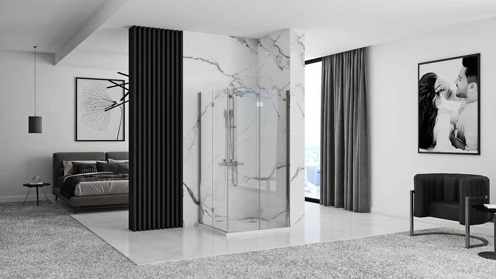 Dušo kabina Rea Fold N2 Modular, 90x90 cm