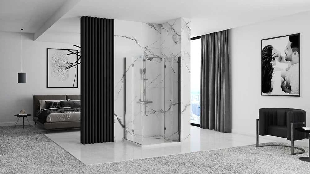 Dušo kabina Rea Fold N2 Modular, 90x90 cm