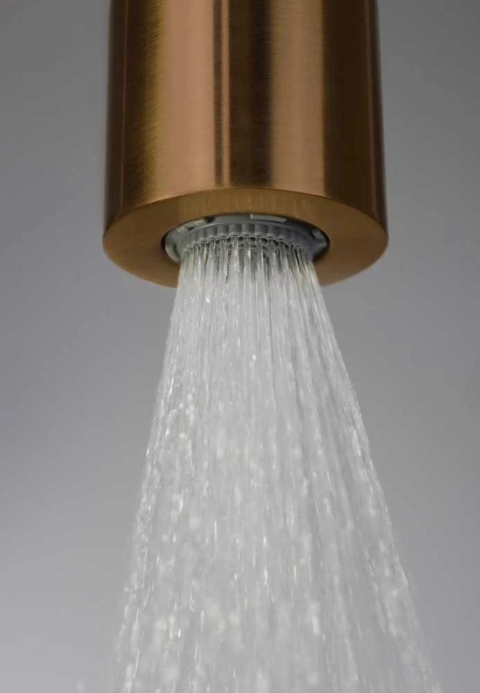 Dušo komplektas su maišytuvu Deante Silia NQS_C4XM, Brushed bronze